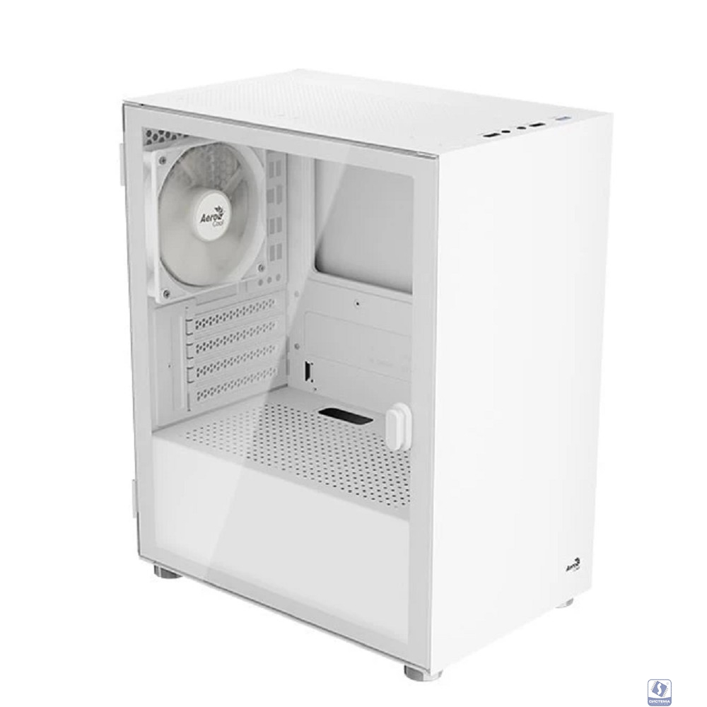 Корпус MiniTower AEROCOOL CS-111-G-WT-V1 (mATX, без БП, USB2.0+USB3.0)