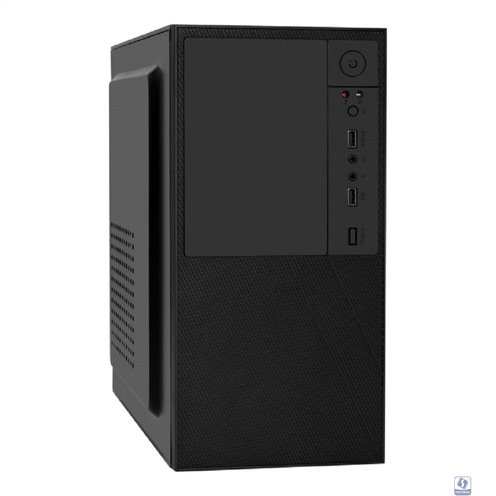 Exegate EX299228RUS Корпус Minitower ExeGate BAA-308-UNS350 (mATX, БП UNS350 с вент. 12см, 2*USB, HD Audio, черный)