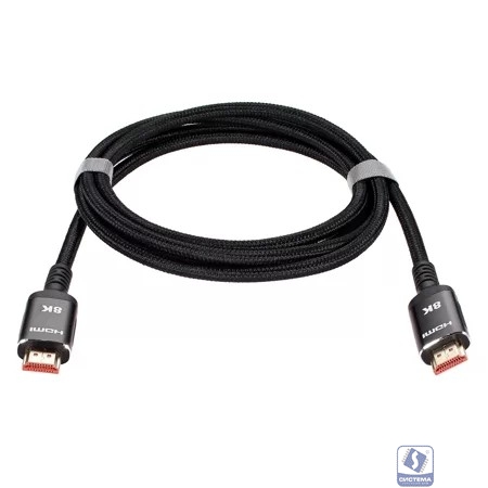 iOpen ACG859B-2.0 Кабель интерфейсный HDMI-HDMI 19M/M,ver. 2.1 8KX60Hz (Econom) оплетка 2m iOpen