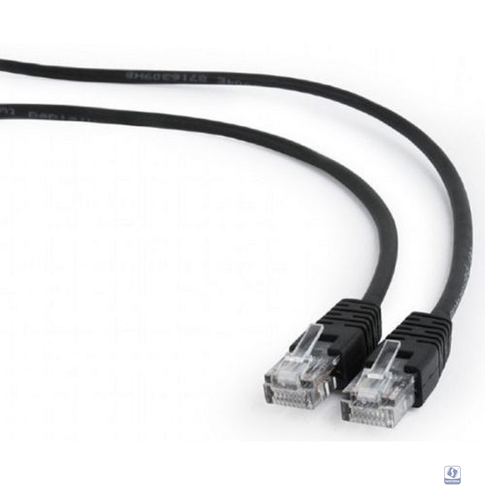 Cablexpert PP12-3M/BK Патч-корд UTP кат.5e, 3м, литой, многожильный (чёрный)
