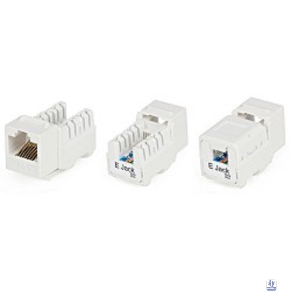 Hyperline KJNE-8P8C-C5e-90-WH Вставка Keystone Jack RJ-45(8P8C), категория 5e, 110 IDC, заделка с помощью NE-TOOL, белая