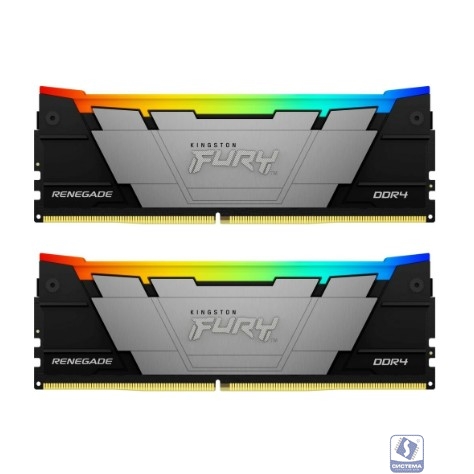 Kingston 32GB 3200MT/s DDR4 CL16DIMM (Kit of 2)1Gx8 FURY Renegade RGB KF432C16RB12AK2/32