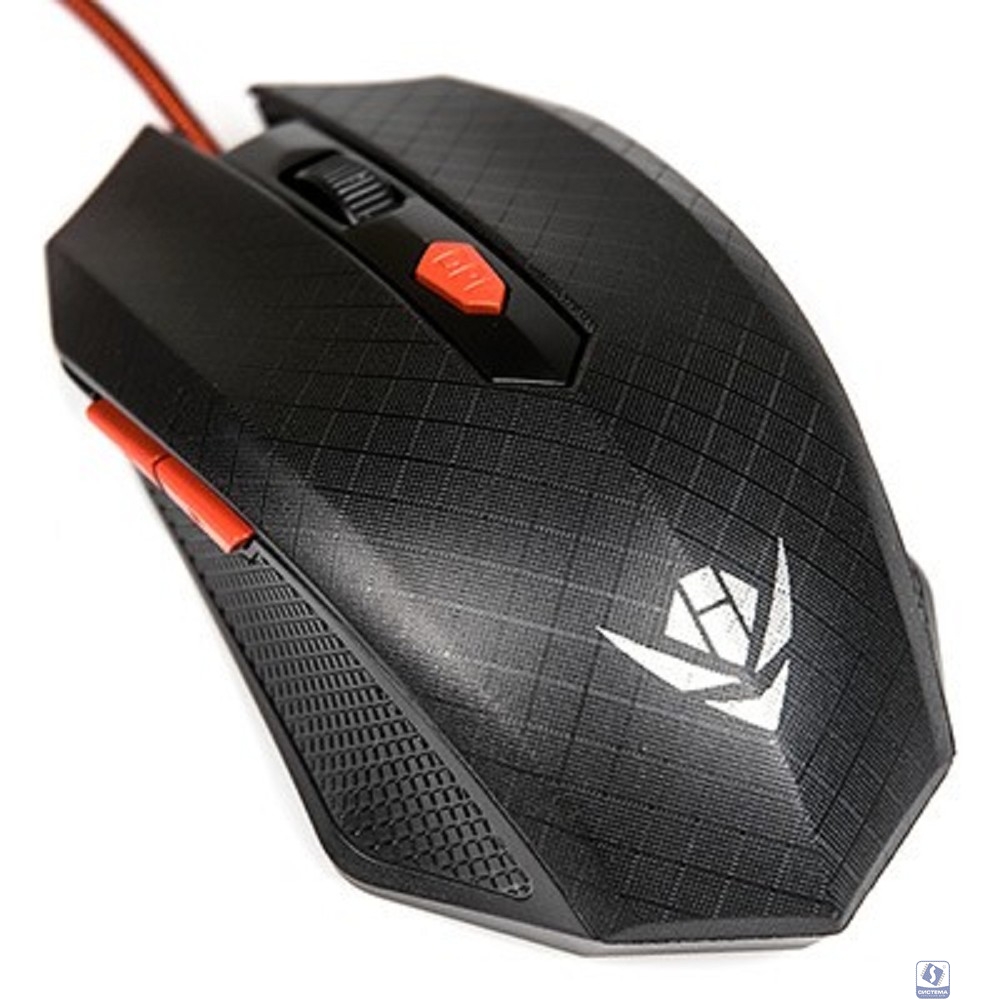 Мышь Dialog MOG-08U Nakatomi Gaming - 6 кнопок + ролик, USB ,черная