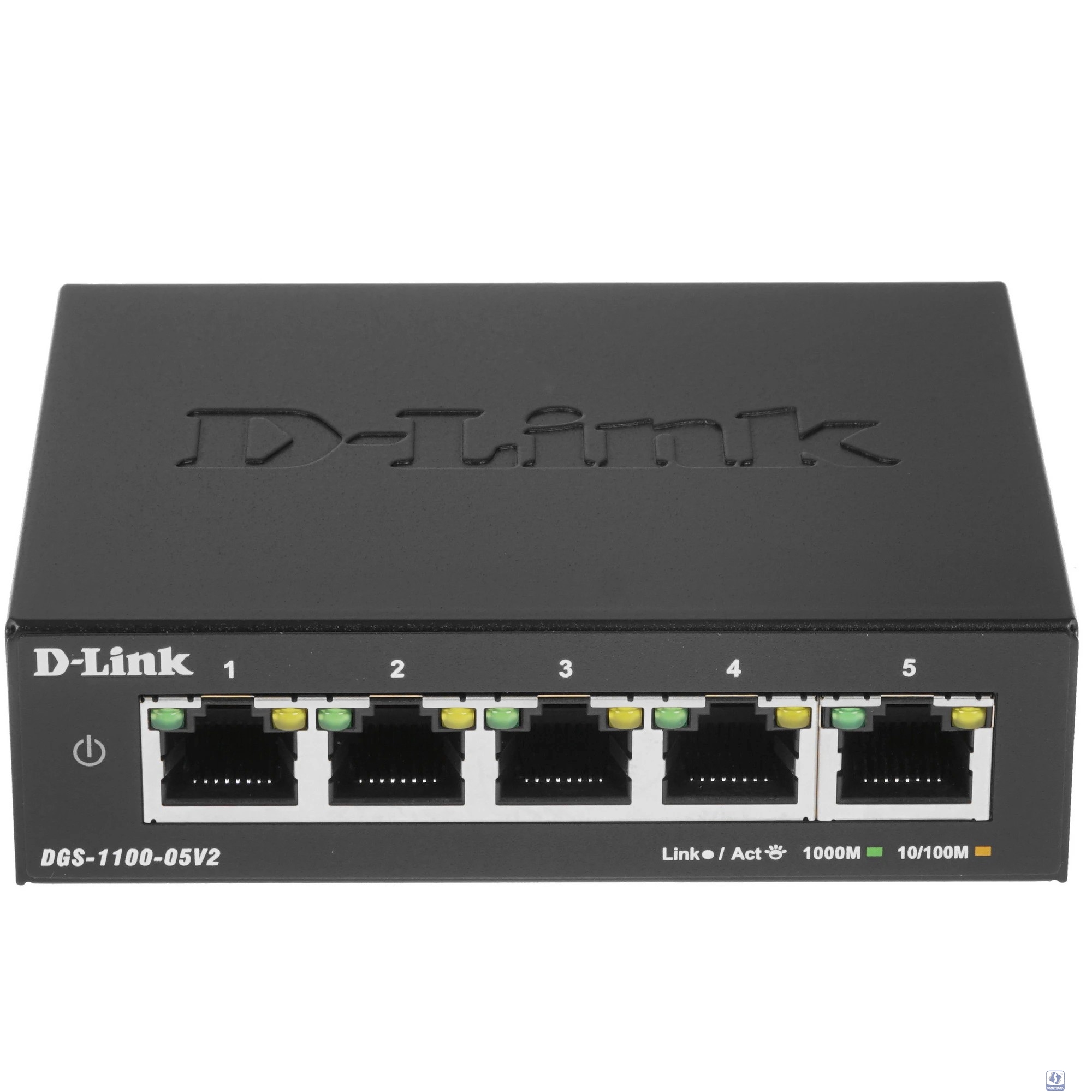 D-Link DGS-1100-05V2/A1A Настраиваемый L2 коммутатор с 5 портами 10/100/1000Base-T