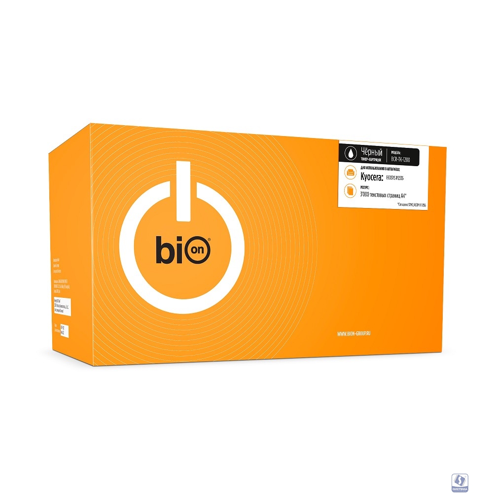Bion BCR-TK-1200  Картридж для Kyocera ECOSYS P2335d/M2835dw/M2735dn/P2335dn/P2335dw (3000  стр.), Черный, с чипом