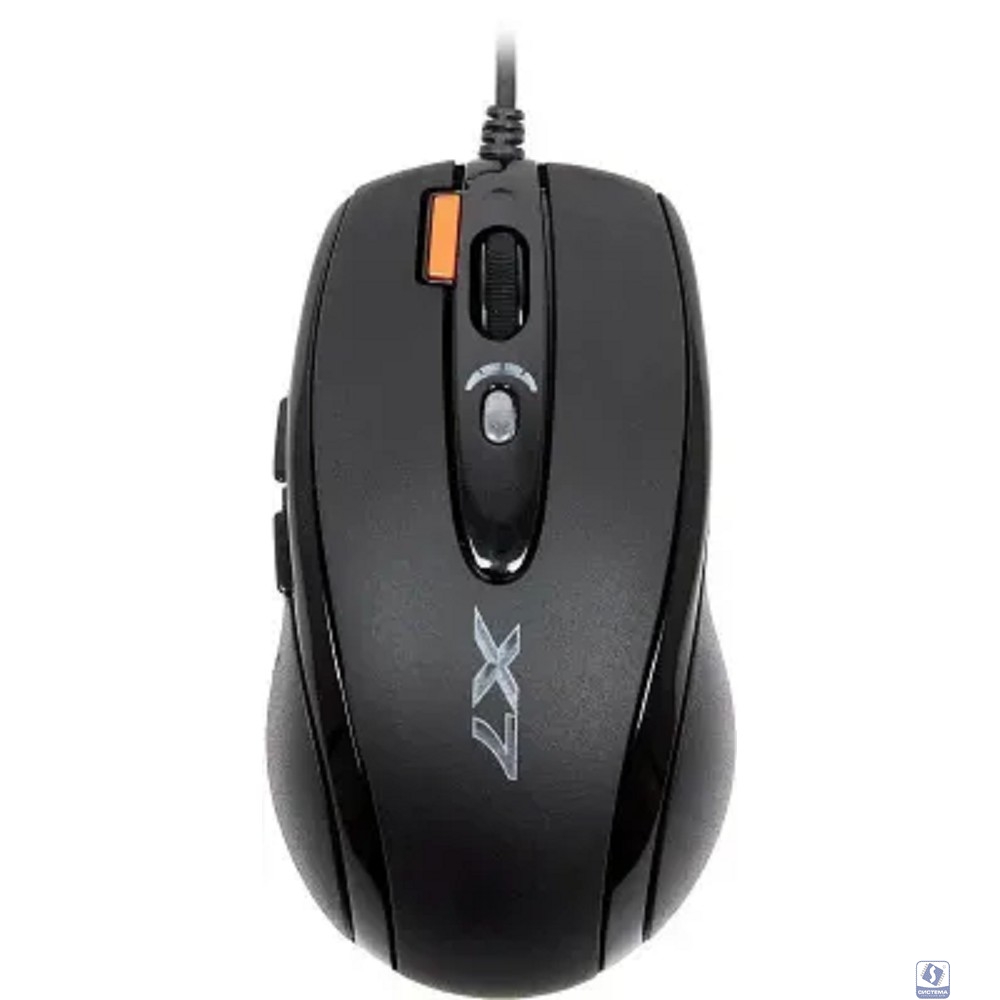 Мышь игровая A4Tech X-718BK , черный , оптическая, 3000dpi , USB, 6 кнопок, RTL  (758994/94398)