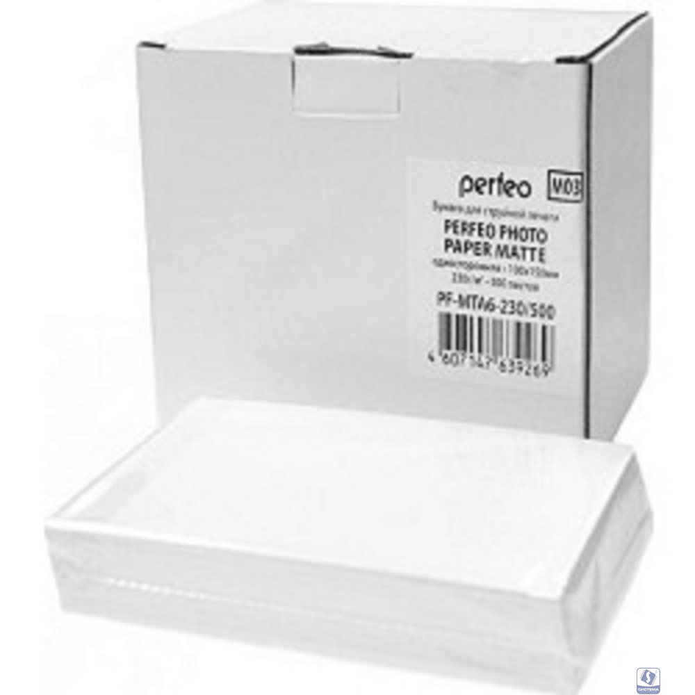 Perfeo PF-MTA6-230/500  Бумага Perfeo матовая 500л, 10х15 230 г/м2 