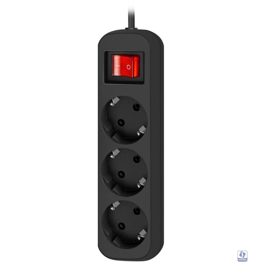 Defender Удлинитель G318 1.8 м, 3 розетки [99333] выключатель, с заземлением