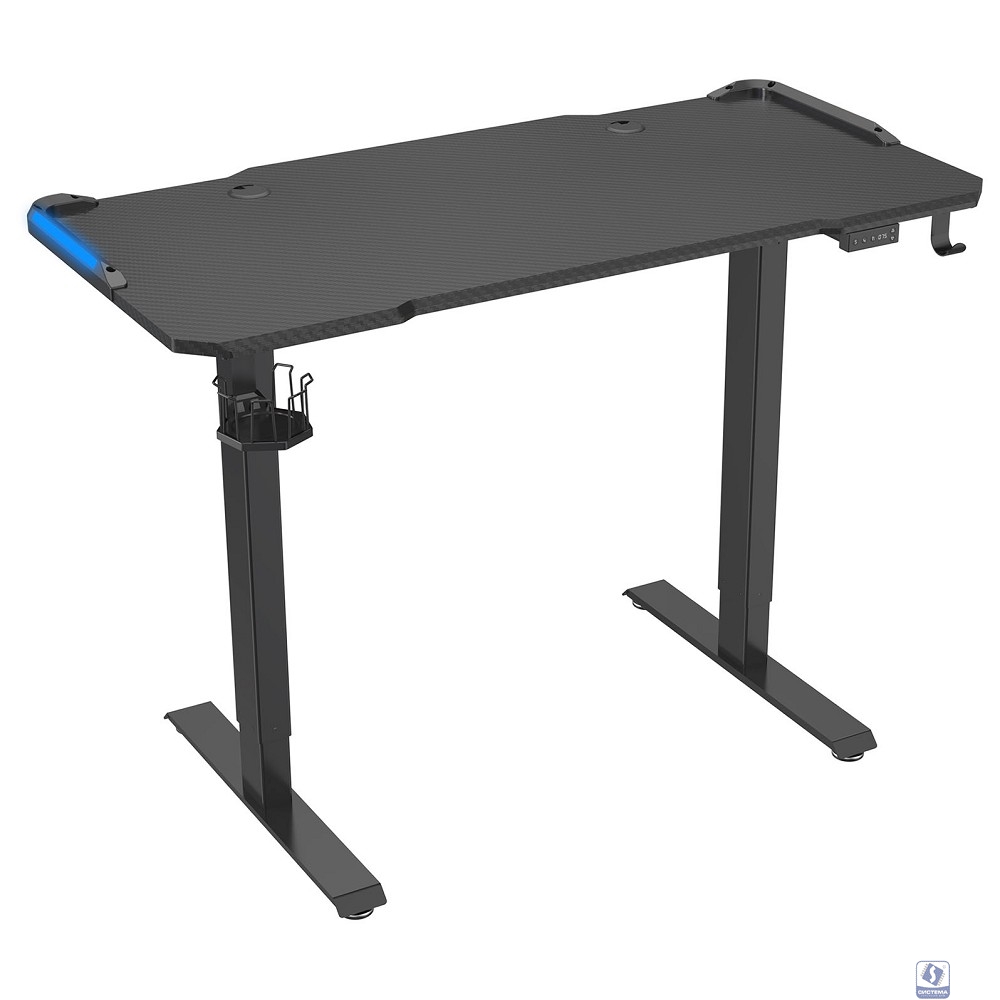 Стол Cactus CS-ED-GBK столешница МДФ карбон каркас черный