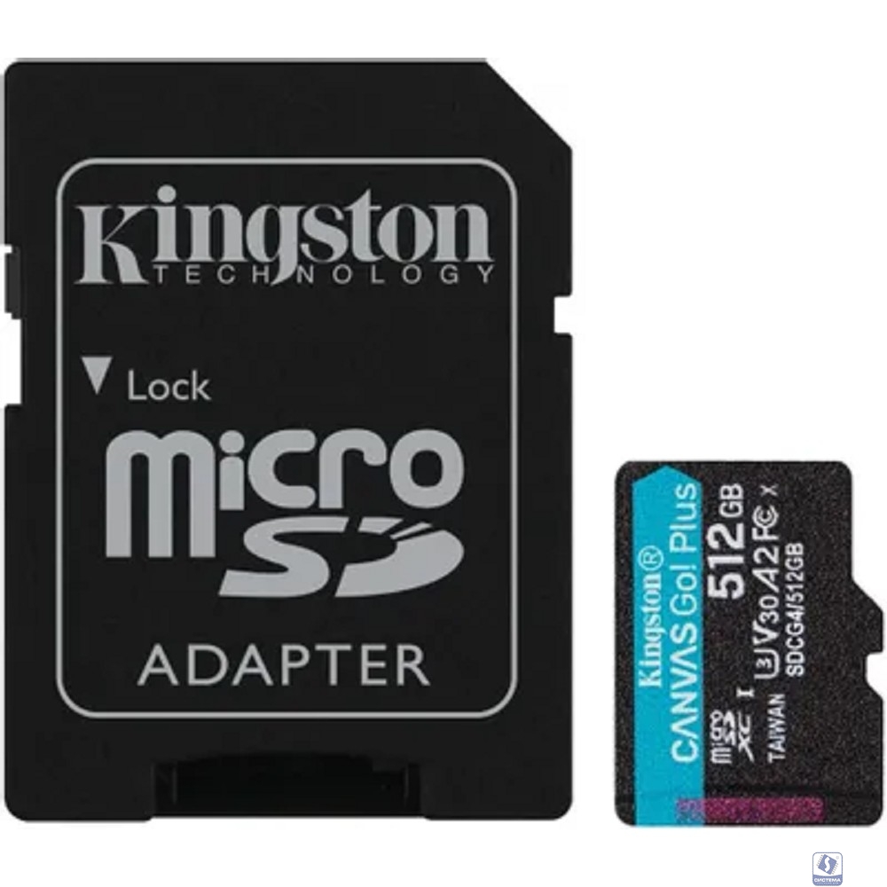 Micro SecureDigital 512GB Kingston SDCG4/512GB Canvas Go! Plus V10 A2 + adapter