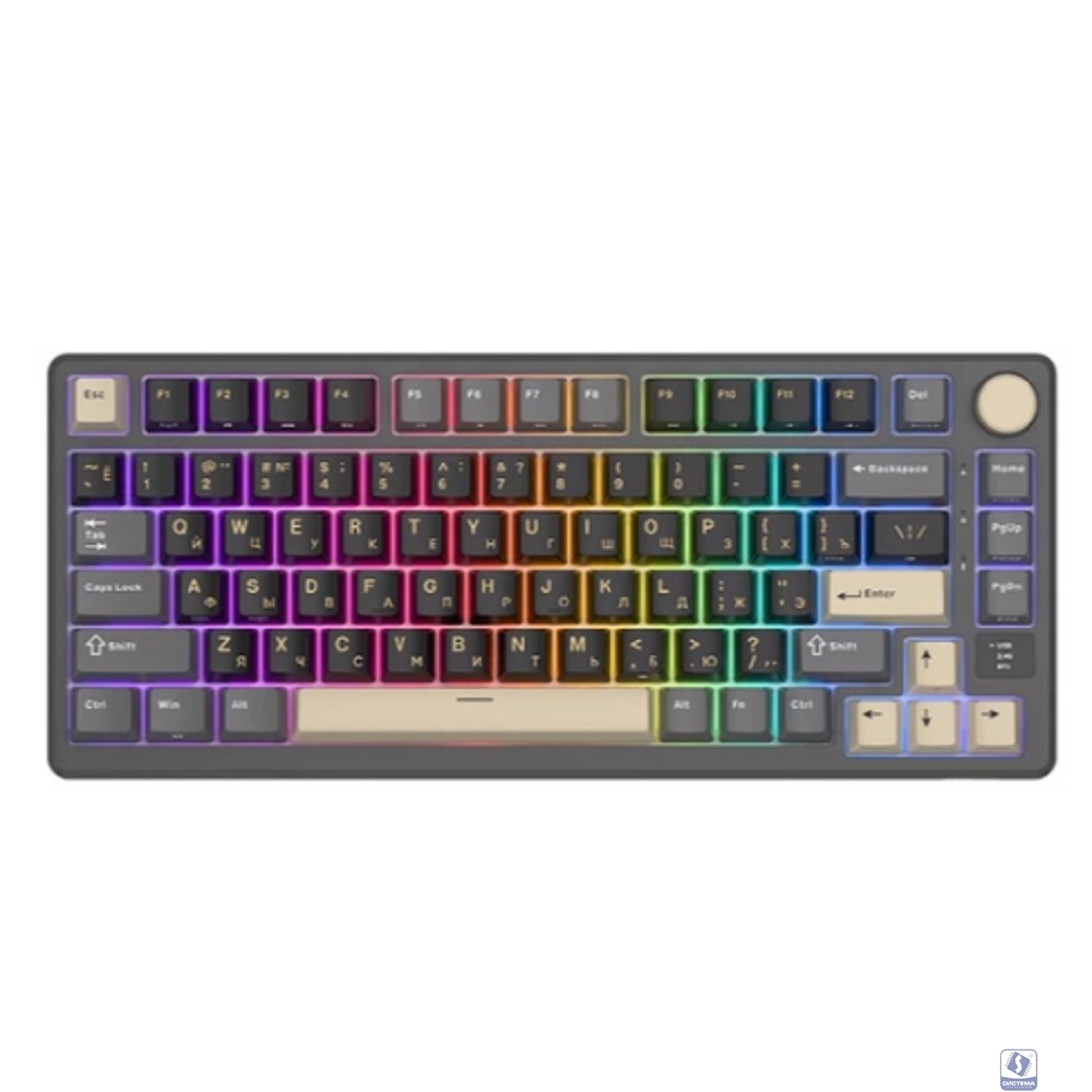 Клавиатура RK-M75 беспроводная Phantom, линейные свитчи RK Silver