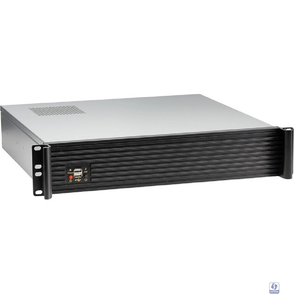 Exegate EX281969RUS Серверный корпус ExeGate Pro 2U420-06 <RM 19", высота 2U, глубина 420, БП 2U-600ADS, USB>