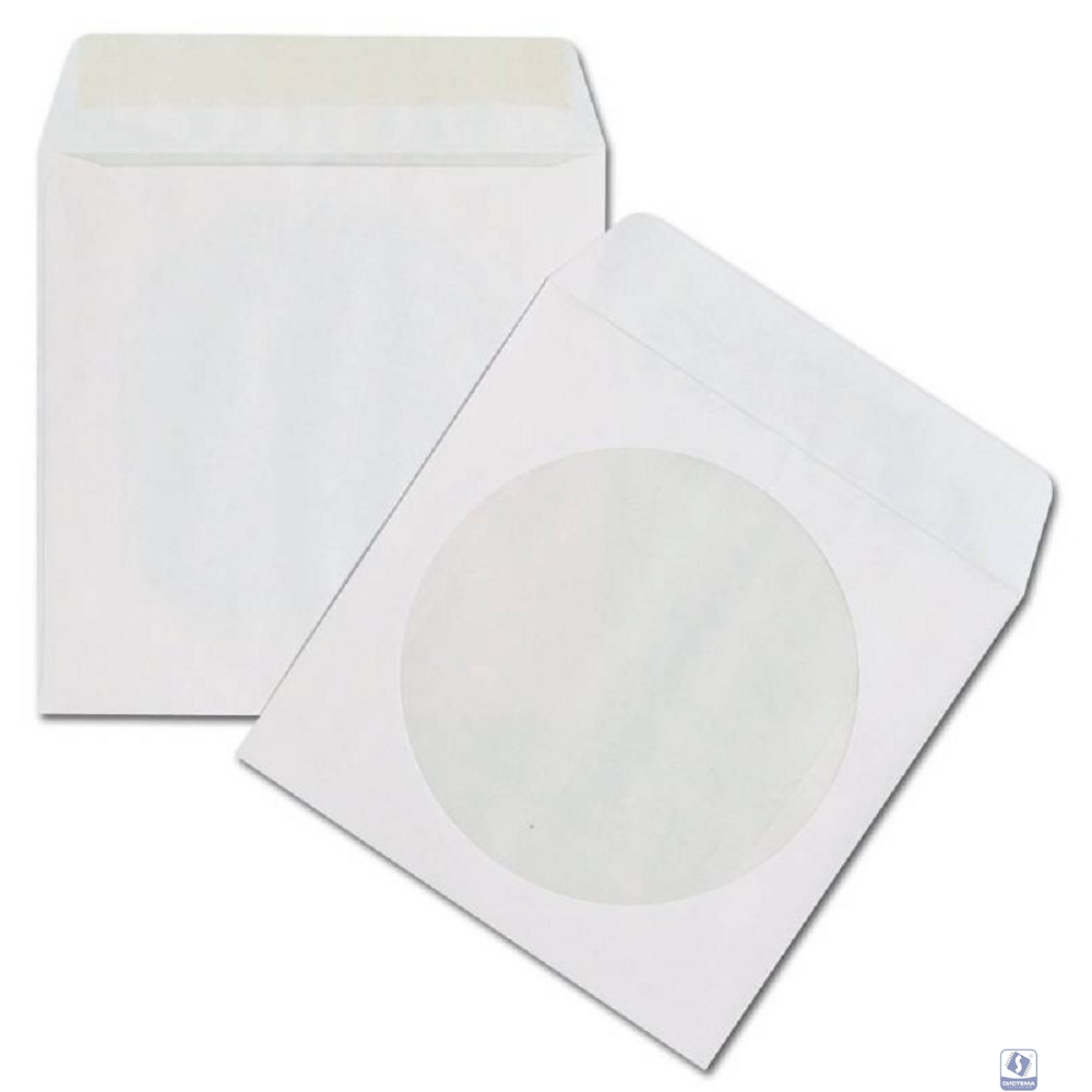 Конверт бумажный с окном для CD