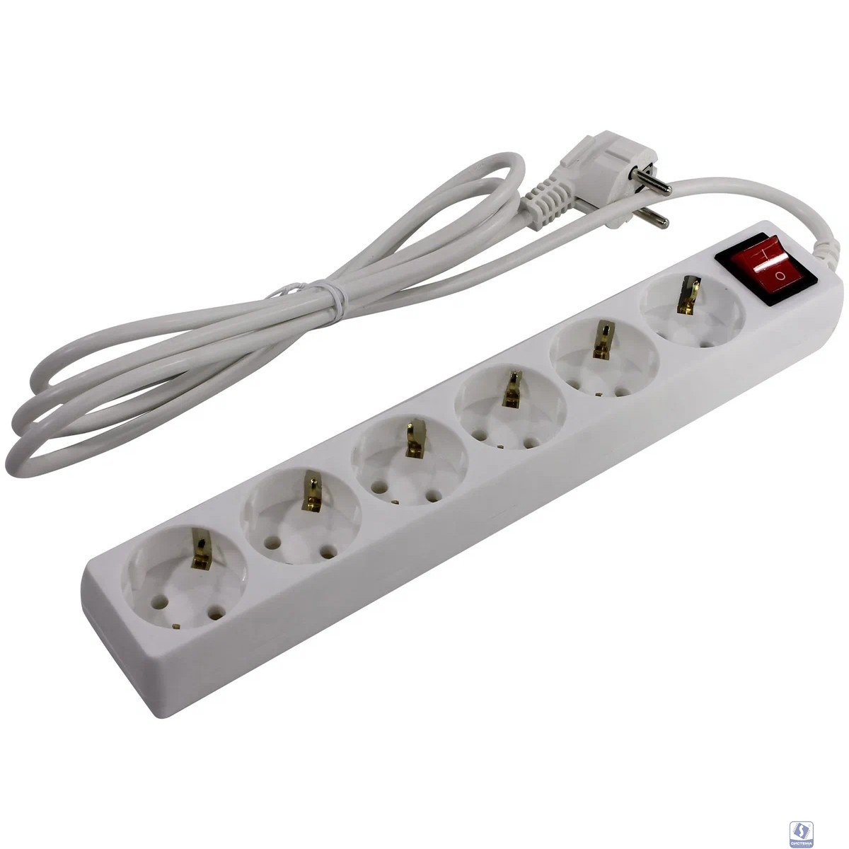 Exegate EX119392RUS Сетевой фильтр Exegate SP-6-3G (6 розеток, 3м, евровилка, серый)