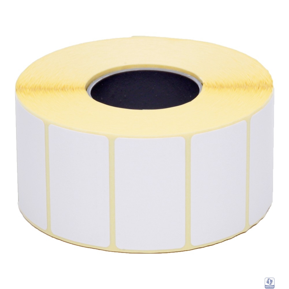 Термоэтикетки Cactus Eco CS-TE43251000 сегм.:43x25 mm самоклей. д.вн.рул.80мм д.вт.40мм 1000шт/рул белый 