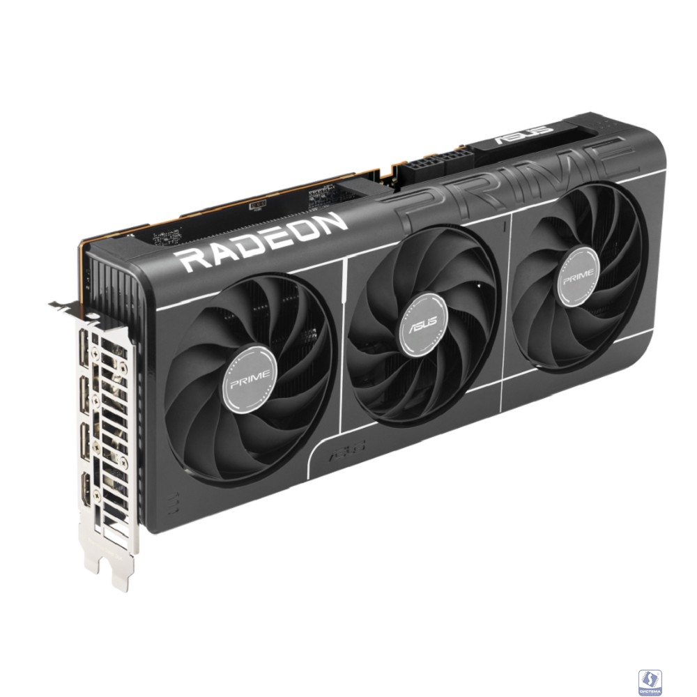 Видеокарта ASUS AMD Radeon RX9070 16Gb DDR6 256 bit 3*DP/HDMI 3FAN (PRIME-RX9070-O16G) RTL