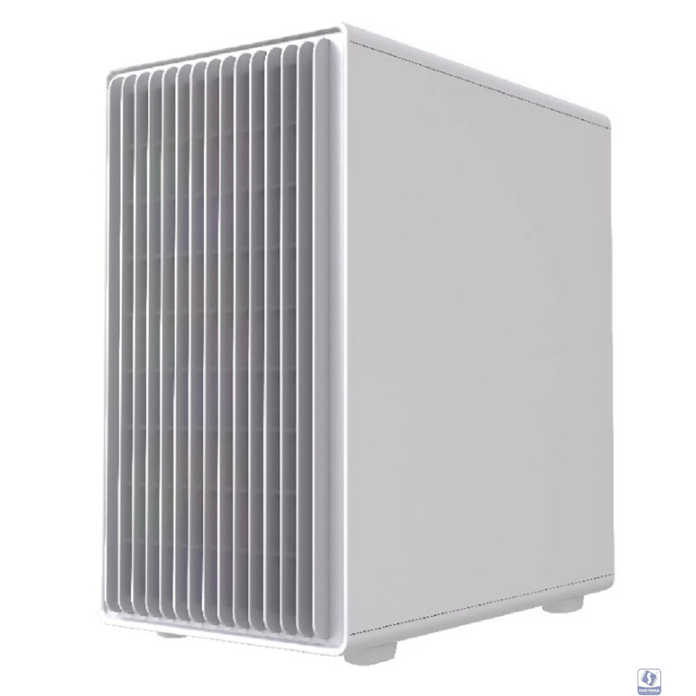 Powercase Корпус Mistral Micro C4W ARGB, Tempered Glass, 4x 120mm ARGB PWM Fan, белый, mATX  (CMMCW-A4)
