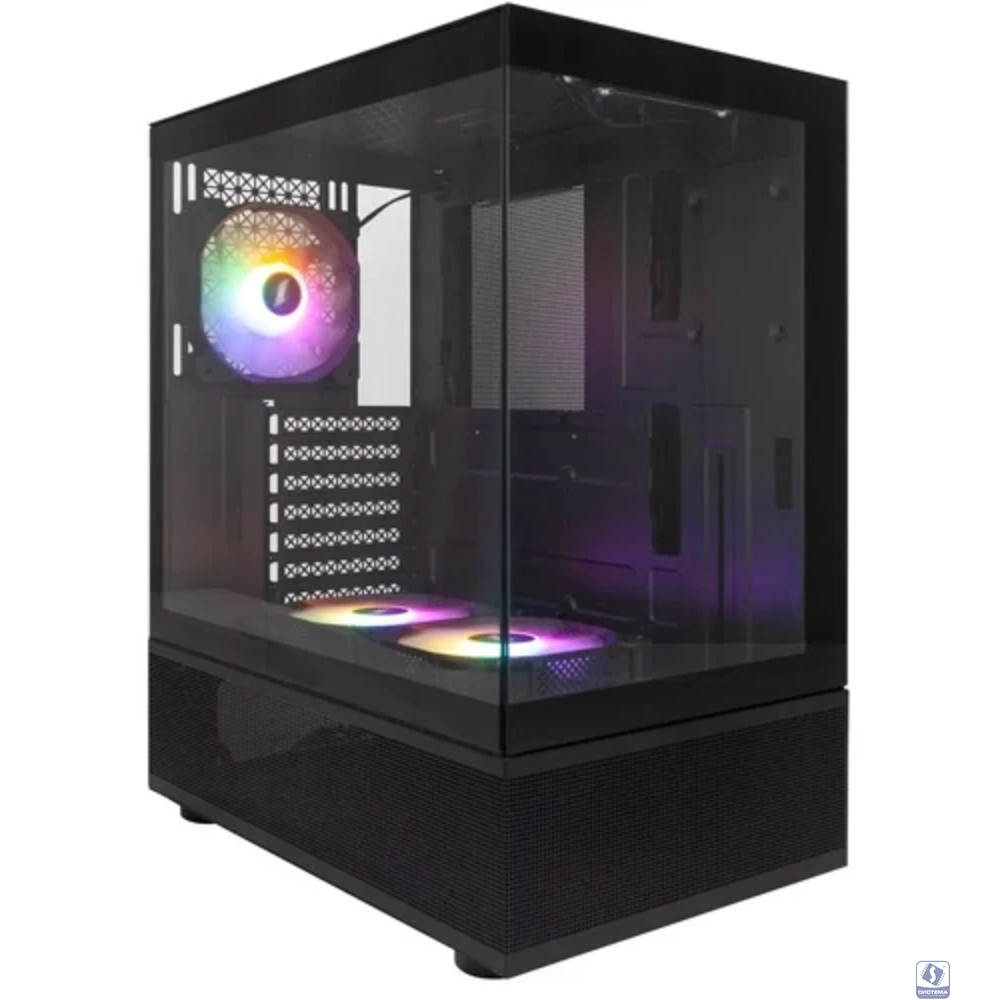 1STPLAYER MIKU Mi7-A Black / ATX / 3x120mm LED fans / Mi7-A-BK-2F1R-1F1