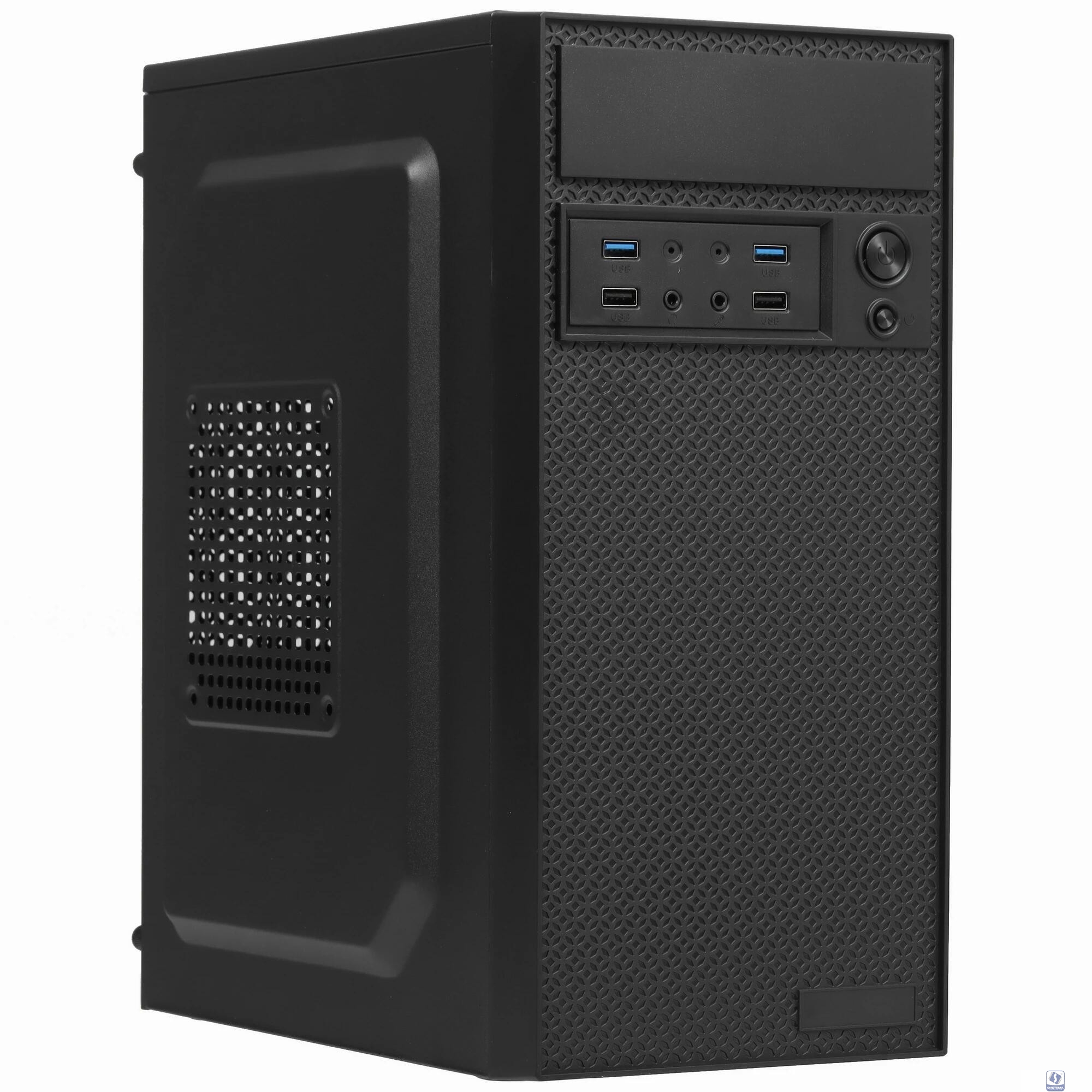 Exegate EX291274RUS Корпус Minitower ExeGate BAA-109U2-AAA450 (mATX, AAA450 8см, 2*USB+2*USB3.0, аудио, черный)