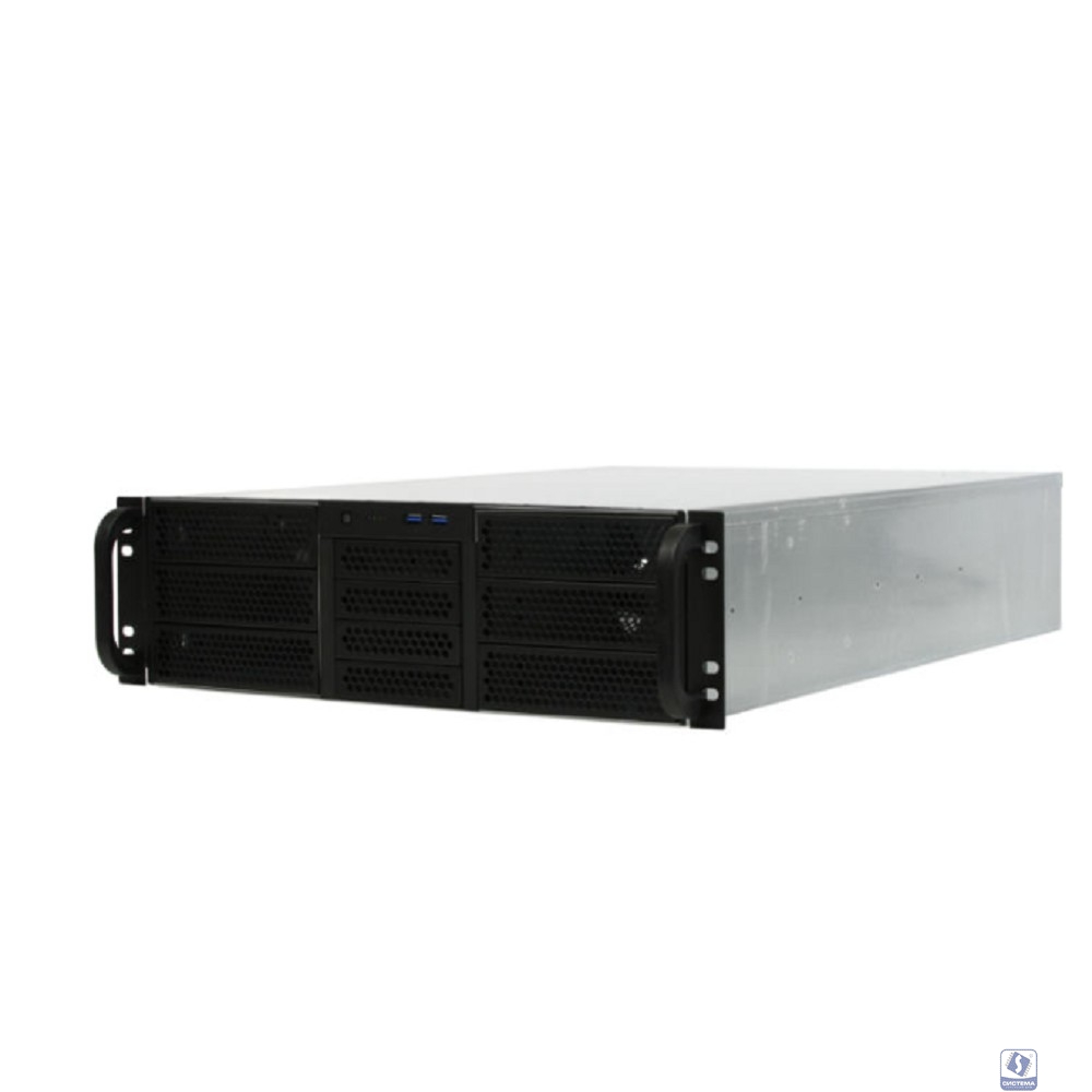 Procase RE306-D6H4-C-48 Корпус 3U server case,6x5.25+4HDD,черный,без блока питания,глубина 480мм,MB CEB 12"x10.5"