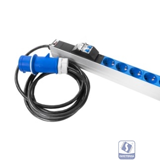 REM Верт блок розеток Rem-32, 1 фаза 32A, 2 авт, инд, 10 S, 24 C13, 4 C19, 1820 мм, вх IEC 309, шнур 3 м(R-32-10S-24C13-4C19-A-I-1820-3-2P)