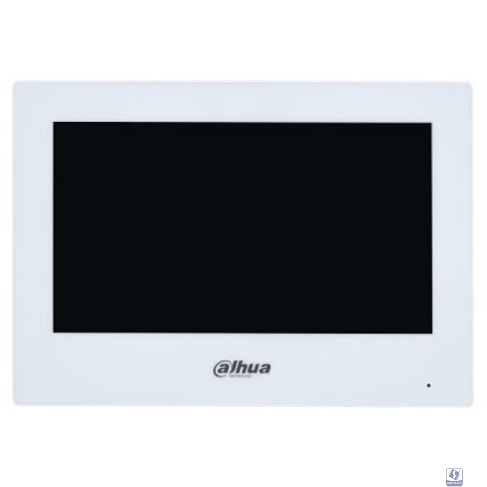 DAHUA DHI-VTH2621GW-WP Видеодомофон IP 7 дюймовый с WiFi 2.4ГГц, белый, ёмкостной сенсорный экран, питание DC 12В/PoE