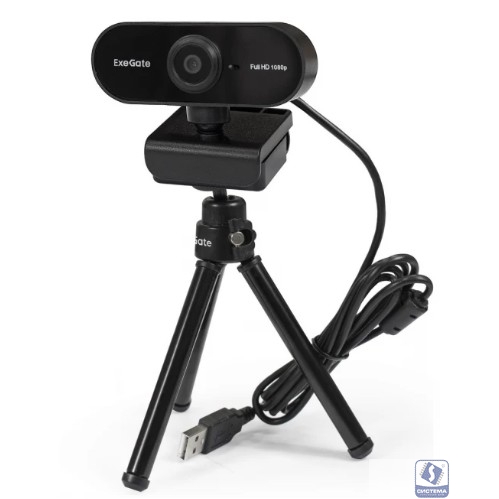 ExegateEX294484RUS Веб-камера ExeGate Stream C925 Wide FullHD T-Tripod (1920х1080, 1080P, USB, микрофон, поворотное крепление, кабель 1,5 м, Win Vista/7/8/10, Mac OS, черная, RTL) ExegateEX294484RUS Веб-камера ExeGate Stream C925 Wide FullHD T-Tripod (1920х1080, 1080P, USB, микрофон, поворотное крепление, кабель 1,5 м, Win Vista/7/8/10, Mac OS, черная, RTL)