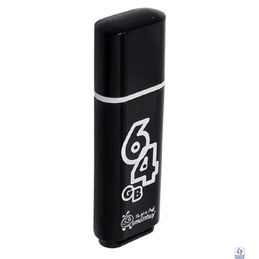 Smartbuy USB Drive 64GB Glossy series Black SB64GBGS-K