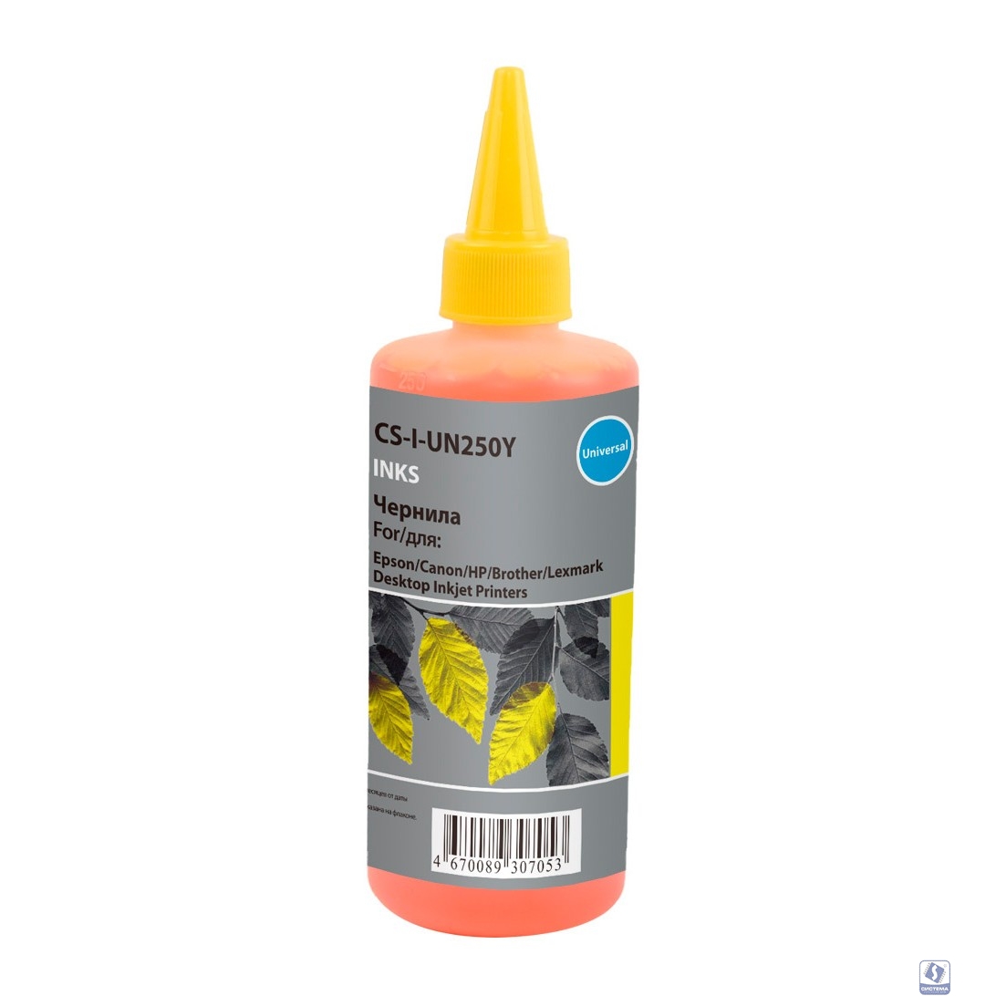 Чернила Cactus CS-I-Un250Y желтый 250мл для HP/Lexmark/Canon/Epson/Brother