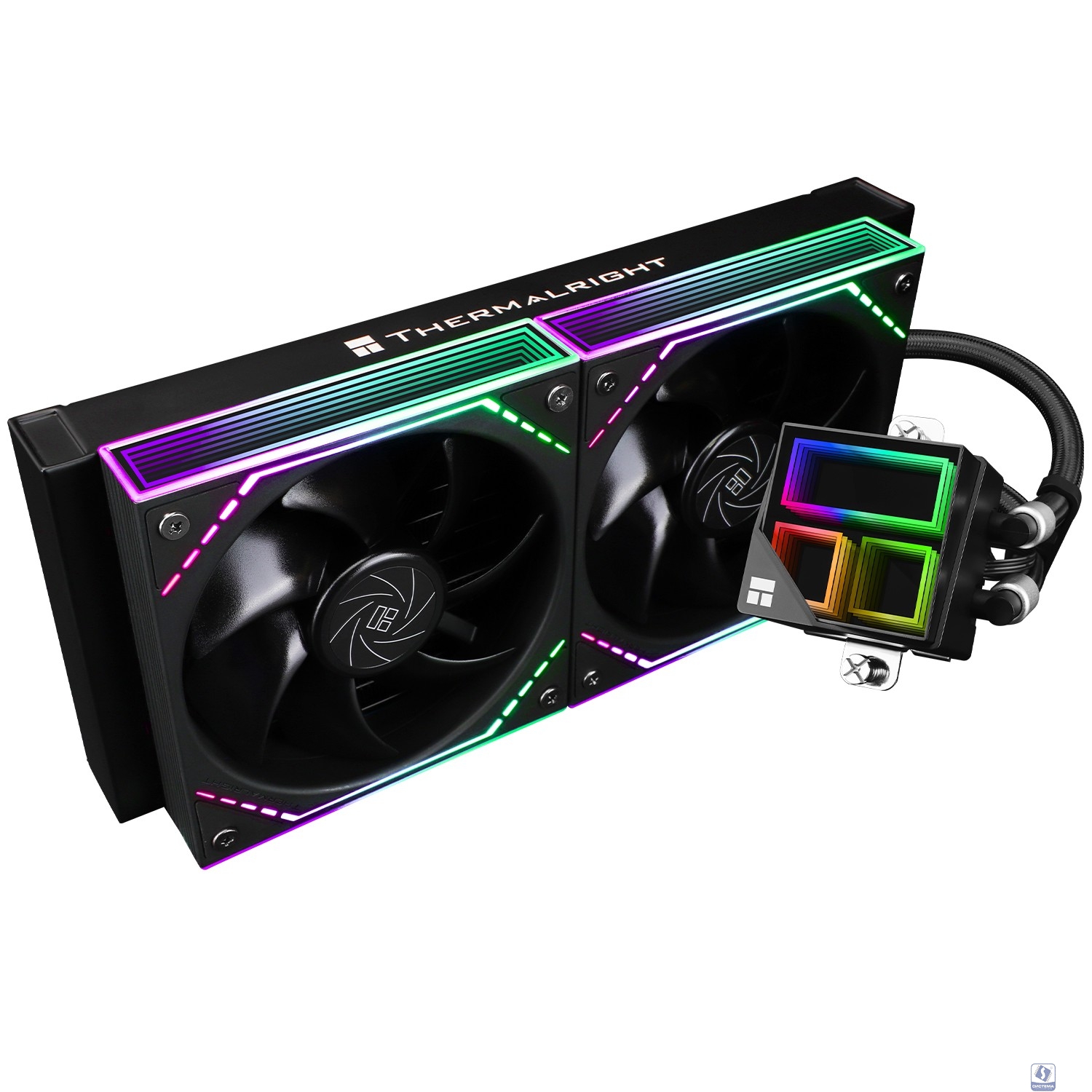 Thermalright Система водяного охлаждения Frozen Infinity 240 Black / 2x120mm ARGB PWM Fans / TRFI240B