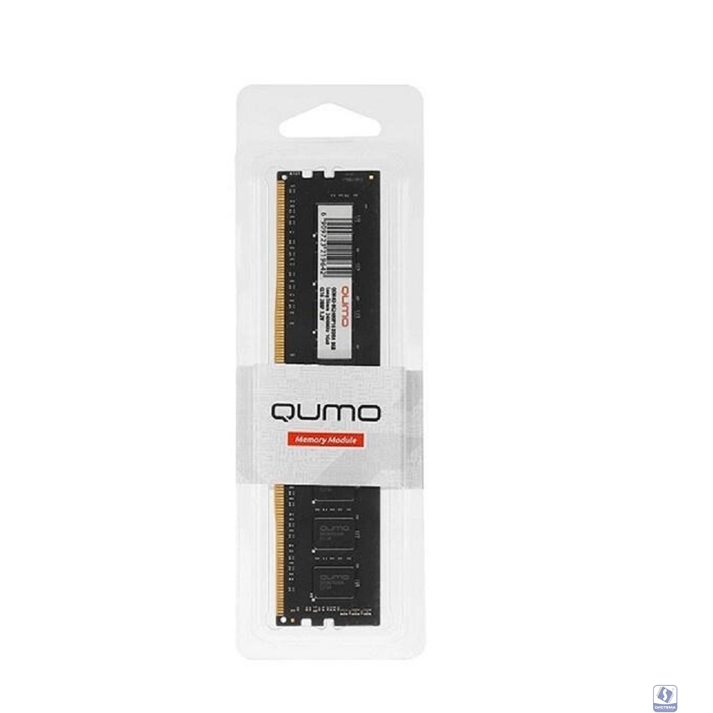 QUMO DDR4 DIMM 8GB QUM4U-8G3200NN22 PC4-25600, 3200MHz OEM 2Gx16 CL22 (4 чипа на плате) 288P 1,2V