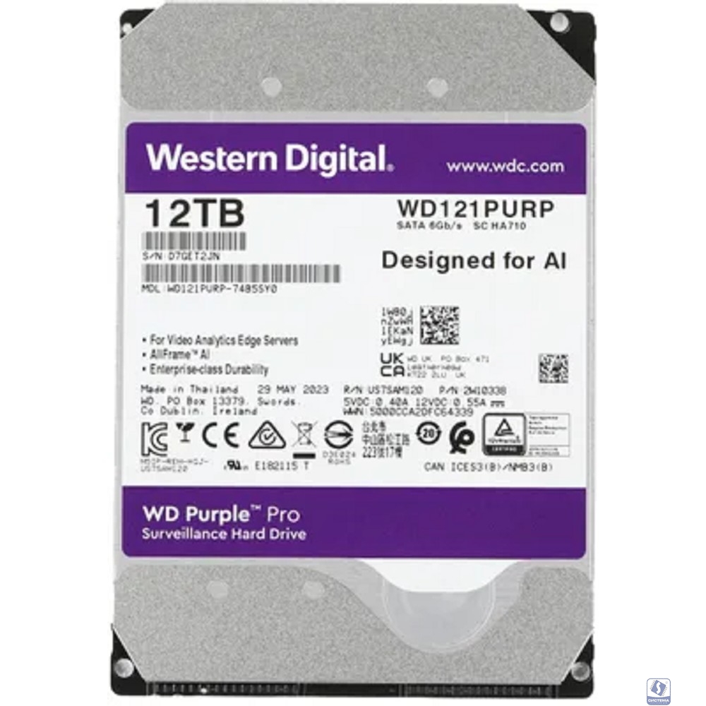 12TB WD Purple Pro (WD121PURP) 