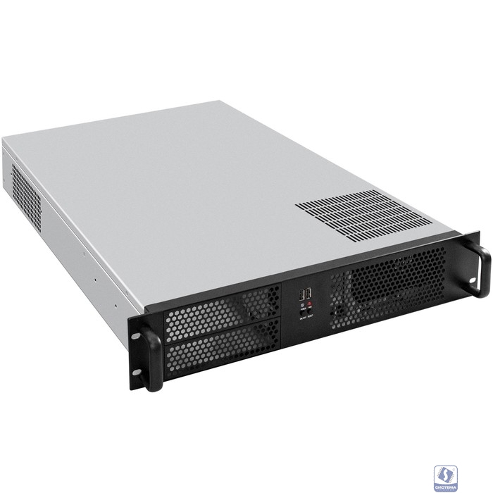 Exegate EX293351RUS Серверный корпус ExeGate Pro 2U650-08 <RM 19", высота 2U, глубина 650, БП 1100ADS, 2*USB>