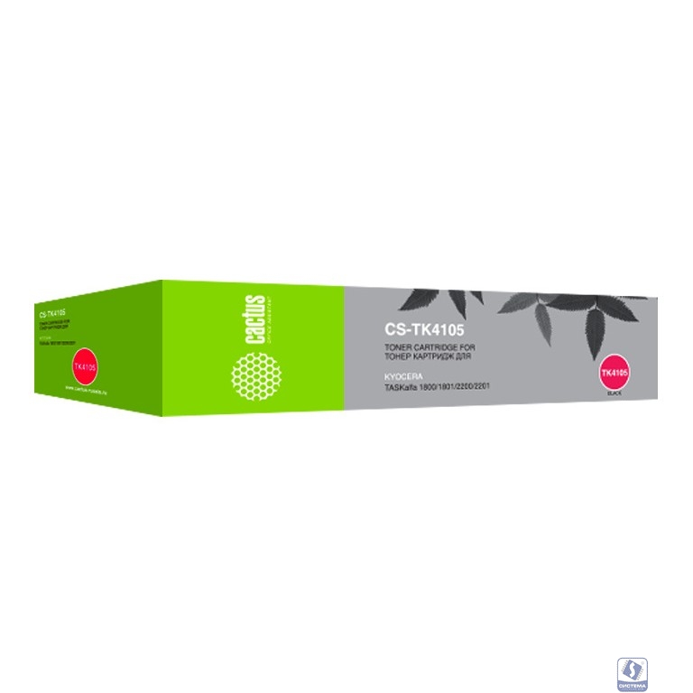 Тонер Картридж Cactus CS-TK4105 черный для Kyocera Mita TASKalfa 1800/2200/1801/2201 (15000стр.)