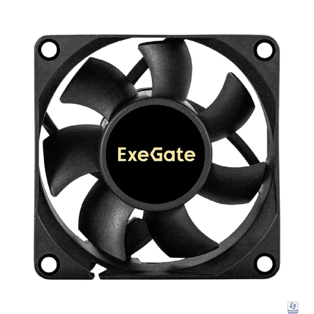 Exegate EX296401RUS Вентилятор 12В DC ExeGate EX07025S3P (70x70x25 мм, Sleeve bearing (подшипник скольжения), 3pin, 3500RPM, 35.5dBA)