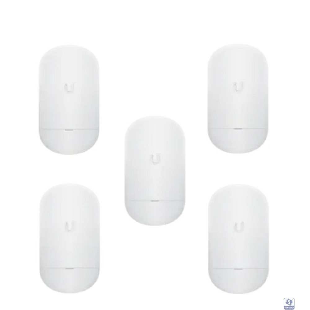 Точка доступа Wi-Fi Ubiquiti NanoStation 5AC Loco (5-pack) |LOCO5AC-5| Ubiquiti комплект из 5 точек доступа 5 ГГц, airMAX ac, 10 |LOCO5AC-5| км, MIMO 2х2 (027267) 