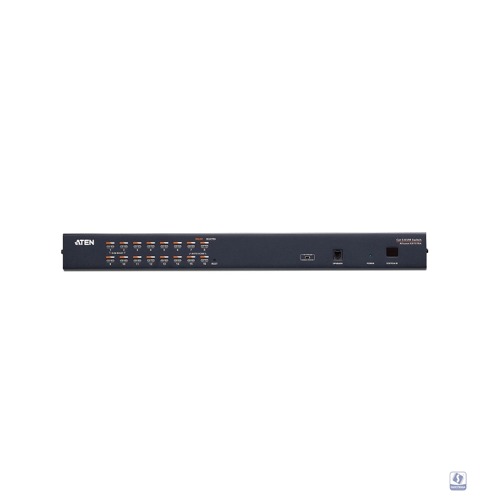 16-портовый КВМ-коммутатор высокой плотности с кабелем Cat 5  KH1516A/KH1516A-AX-G/ 16 Port Cat 5 High Density KVM SW W/POWER