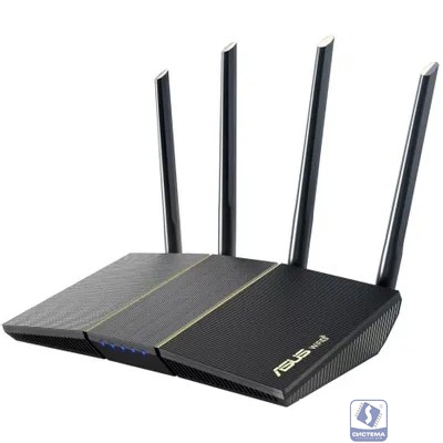 ASUS RT-AX57 Роутер беспроводной  4 LAN, 1000 Мбит/с, 4 (802.11n), 5 (802.11ac), 6 (802.11ax), IPv6 черный