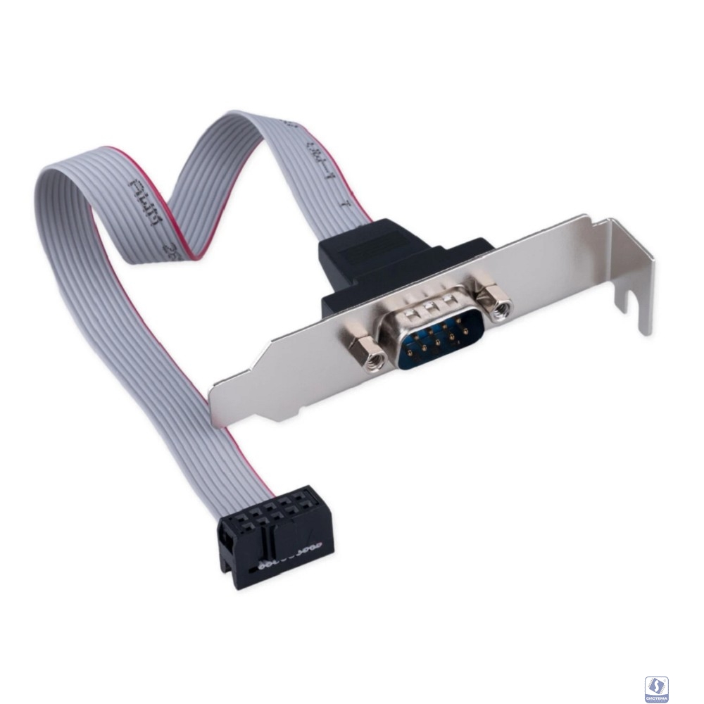 Cablexpert Планка на заднюю панель низкопрофильная, 1 порт COM/RS-232/DB9-M (CCDB9RECEPTACLE-LP)