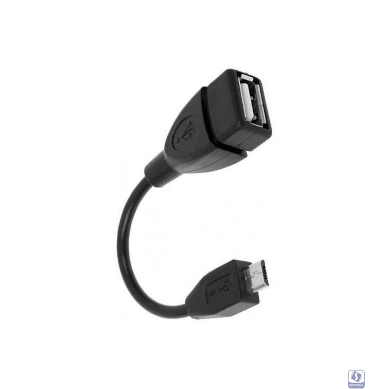 Rexant (18-1181) USB кабель OTG mini USB на USB   шнур 0.15M черный 