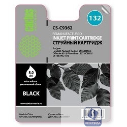 Cactus C9362 Картридж (CS-C9362) №132 для DeskJet 5443/D4163; OfficeJet 6215, (черный) 