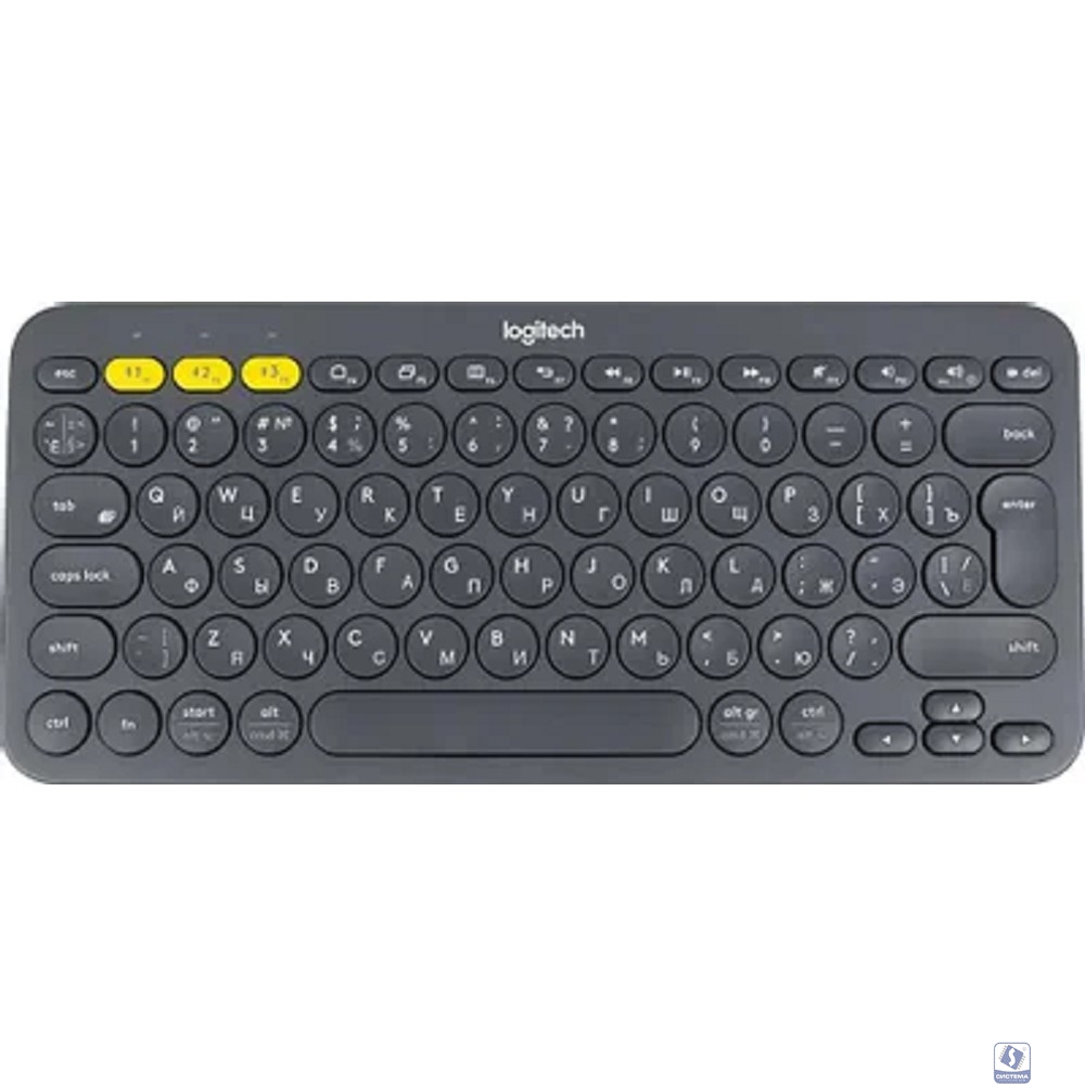 920-007584 Logitech Клавиатура K380 Dark Grey Wireless Bluetooth RTL, Multi-Device