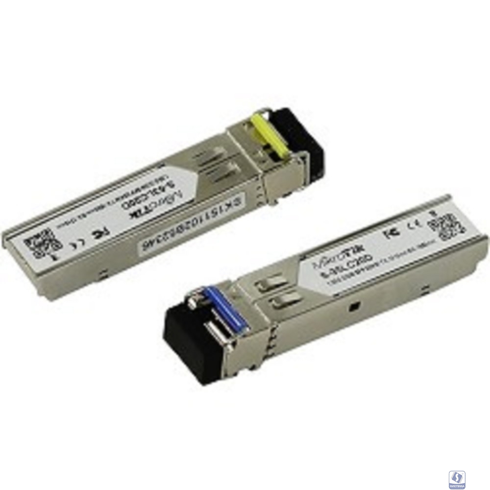 MikroTik S-3553LC20D Пара модулей, SFP, 1.25G  SM  T1550nm/R1310nm  20km, S-35LC20D  + S-53LC20D