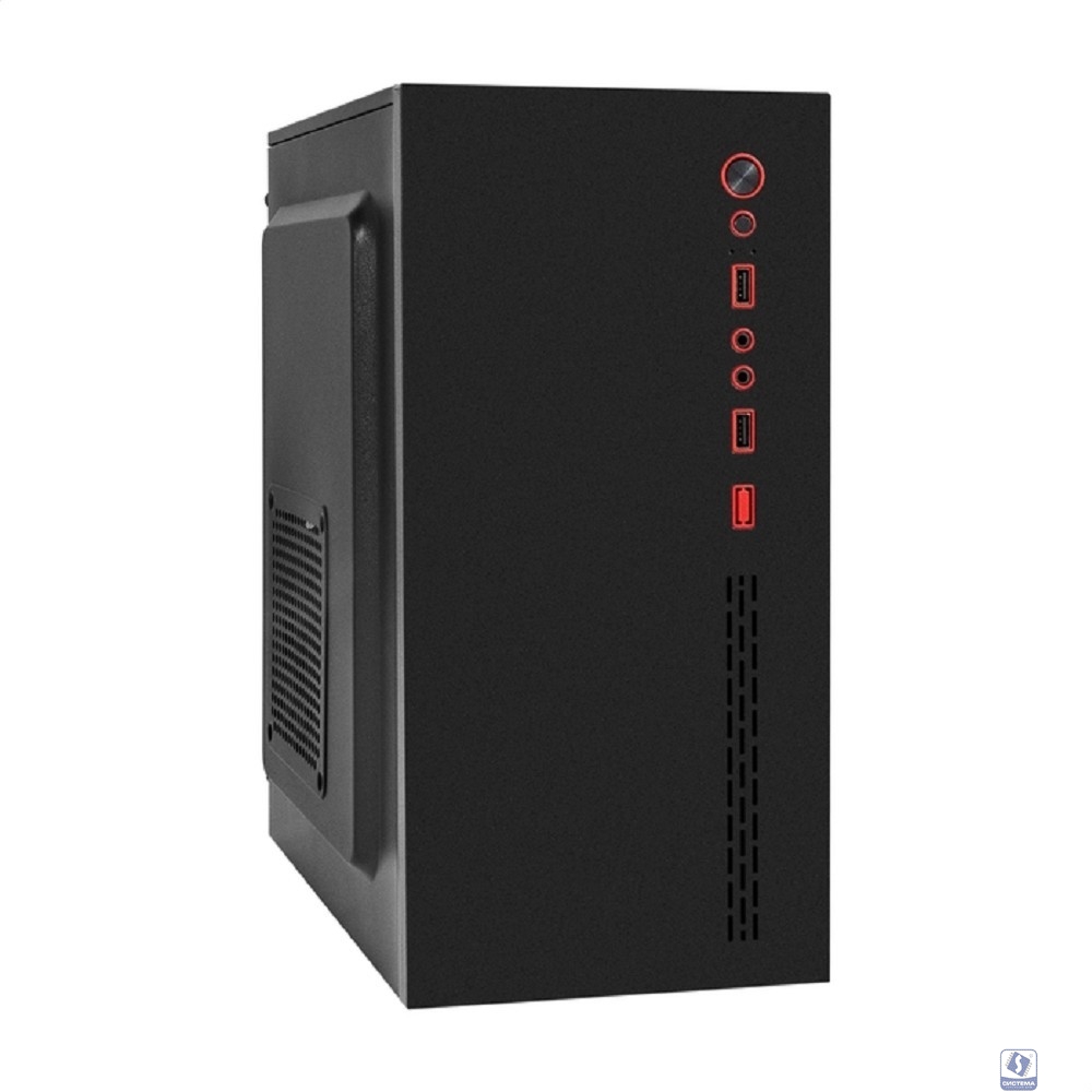 Exegate EX298160RUS Корпус Minitower ExeGate BAA-403-AAA350 (mATX, БП AAA350 с вент. 8см, 2*USB, HD Audio, черный)