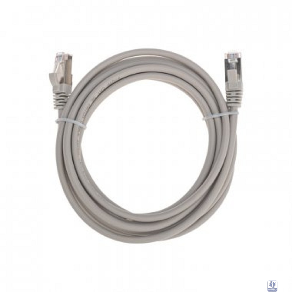 Rexant (02-0110-3) Патч-корд F/UTP, CAT 5e, RJ45-RJ45, 26AWG, LSZH, серый, 3м