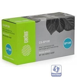 CACTUS SP100 Тонер-картридж (CS-SP100) для принтера для Ricoh Aficio SP100/100SU/100SF, черный (2 000стр.)
