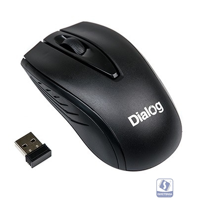 Мышь MROC-17U Dialog Comfort RF 2.4G Optical - 3 кнопки + ролик прокрутки, USB, черная