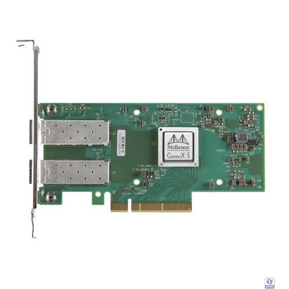 Mellanox MCX512A-ACAT ConnectX®-5 EN network interface card, 25GbE dual-port SFP28, PCIe3.0 x8, tall bracket, ROHS R6