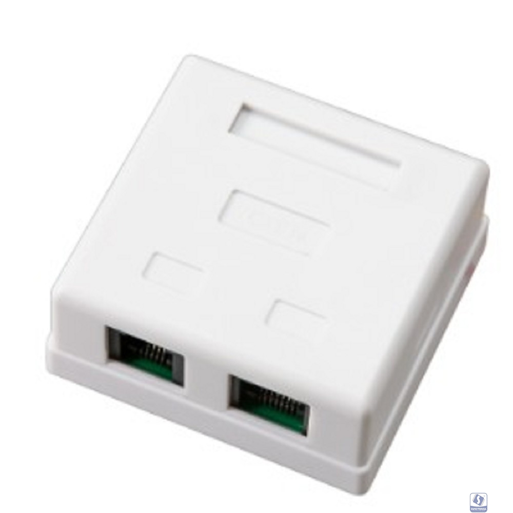 Rexant (03-0120) Розетка комбинированная внешняя, RJ-45(8P-8C) + RJ-11(6P-4C), UTP неэкранированная