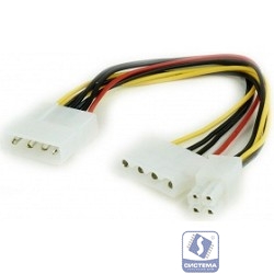 Gembird Разветвитель питания, Molex->Molex + ATX 4 пин (CC-PSU-4)